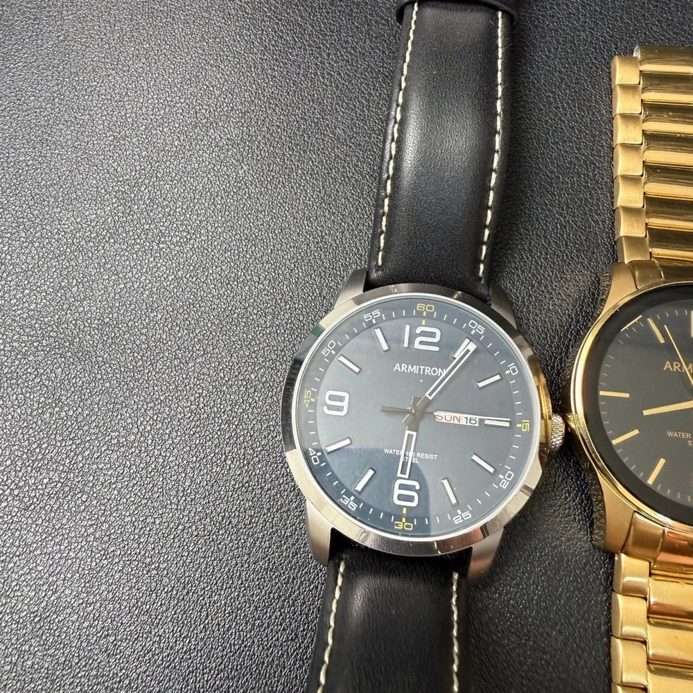 Set of 5 Armitron Men's Analog & Digital Watches‎ BROKEN FOR PARTS 20/5489SV 20